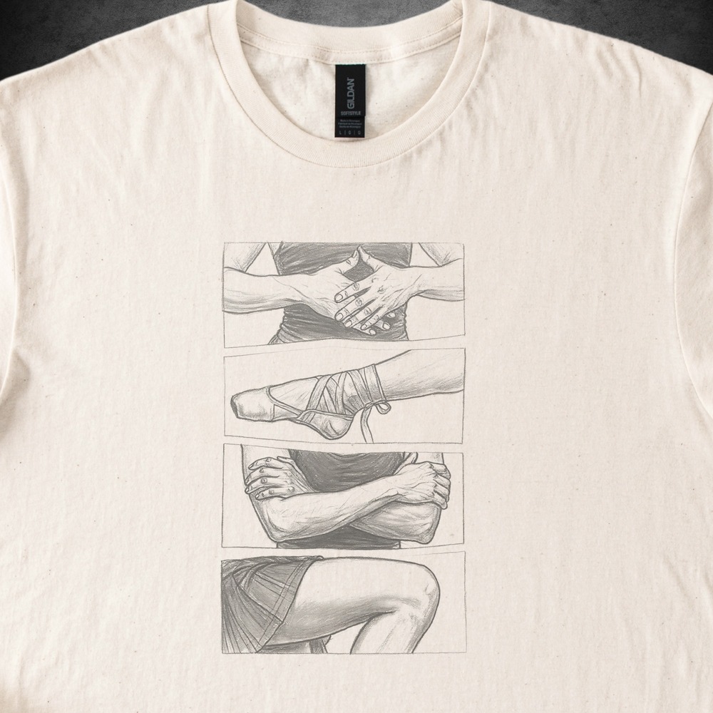 Dancer Resting in Four Close Studies Tee